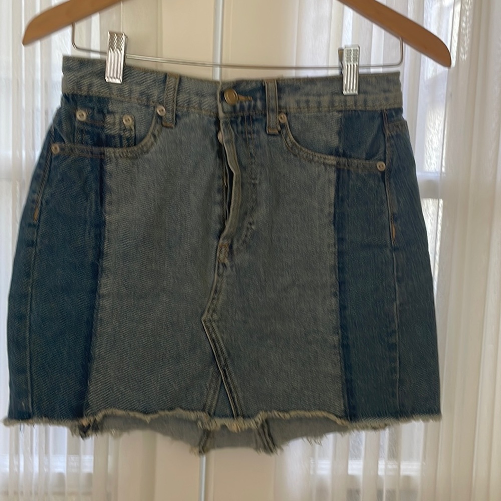 denim skirt, size small from forever 21